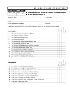 H.2.b. Student Evaluation: ESL Classes