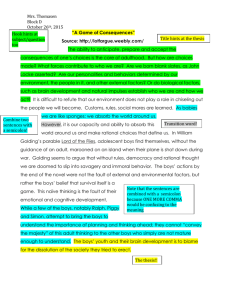Sample intro and body for essay