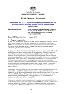 August 2013 - the Medical Services Advisory Committee