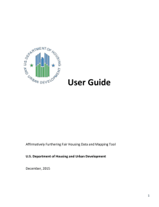 Affirmatively Furthering Fair Housing Data and Mapping Tool User