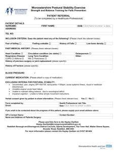 patient referral / recommendation form