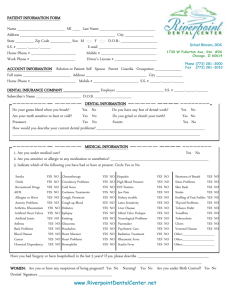 English Forms - Riverpoint Dental Center