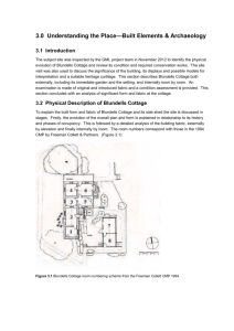 03. Blundells Cottage HMP - Built Elements & Archaeology