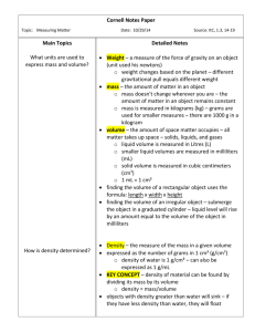 Cornell Notes Paper