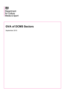 GVA of DCMS Sectors