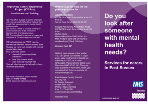 Leaflet, colour cover * adult social care template