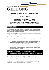temporary food premises guidelines