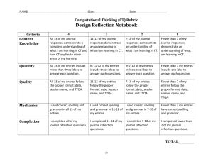 Reflection-Journal-Rubric 13questions