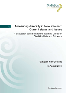Measuring disability in New Zealand