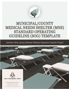 1 Municipal - County Medical Needs Shelter SOG_FINAL
