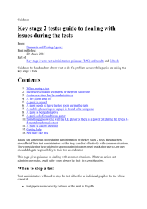 When to stop a test - Bradford Schools Online