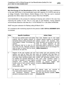 Jul - Dec 2010 - Hind Energy and Coal Benefication