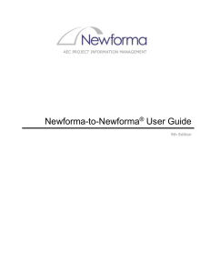 Newforma-to-Newforma ® User Guide