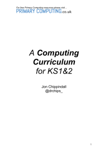 A Computing Curriculum - Jersey Learning Platform