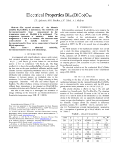 Electrical Properties Bi24(BiCo)O40 S.S. Aplesnin, M.N. Sitnikov