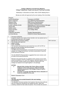 Minutes 12/12/12 - Postgraduate Taught Learning and Teaching