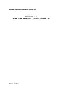 Statistical Paper no. 11 Income support customers: a