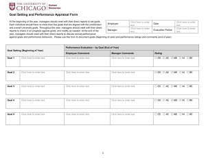 Performance Appraisal Form - The University of Chicago Human