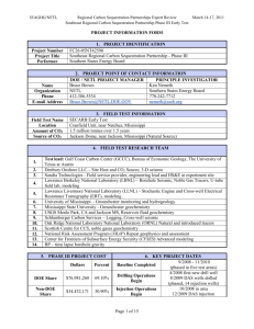 PROJECT INFORMATION FORM - Southern States Energy Board