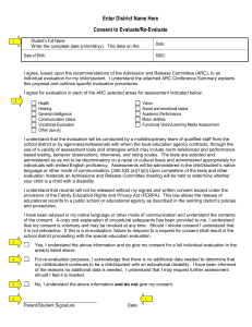 Annotated Consent to Evaluate Training Form