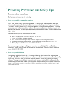 Poisoning Prevention and Safety Tips