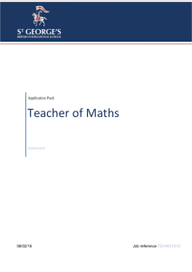 Teacher of Maths