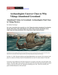 Viking Greenland contiued... and critique -