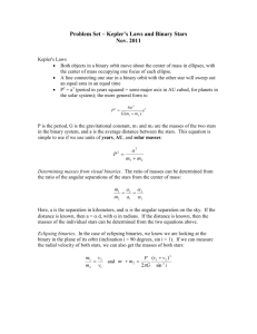 Kepler`s Law Problems