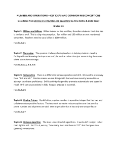 NUMBER AND OPERATION _2 (Grades 5 & 6)