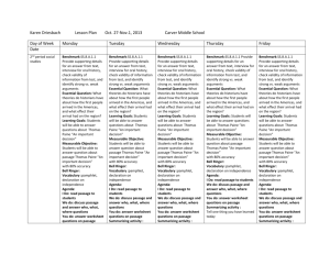 Karen Driesbach Lesson Plan Oct. 27