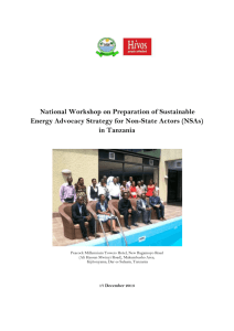 National Workshop on Preparation of Sustainable Energy