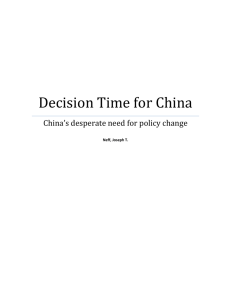 Decision Time for China