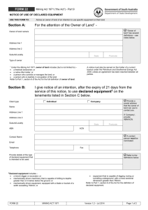 Form 22 - Minerals