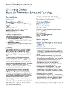 History and Philosophy of Science and Technology