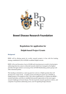 Delphi Grants Regulations - The Bowel Disease Research Foundation