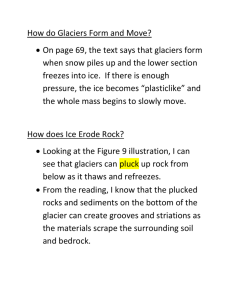 glacier notes textbook