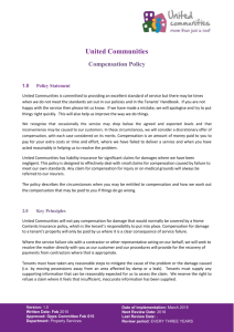 Compensation policy - United Communities