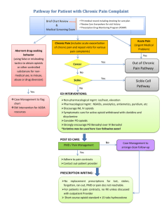 Pathway for Patient with Chronic Pain Complaint