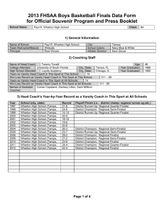 Team Data - Florida High School Athletic Association