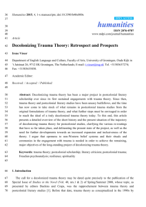 Decolonizing Trauma Theory: Retrospect and Prospects