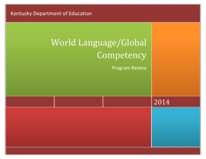 World Language Program Review: June 2015