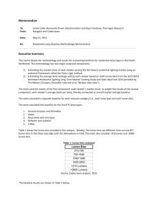 BPA Memo on Baseline Methodology