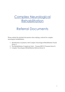 Complex Neurological Rehabilitation Referral