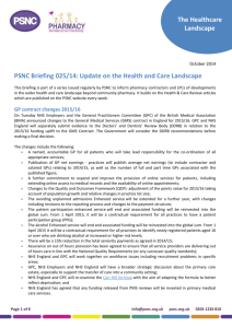 PSNC Briefing 025/14: Update on the Health and