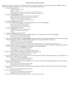 Molecular Models of Functional Groups