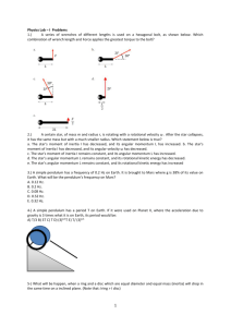 Physics Lab – I Problems A series of wrenches of different lengths is