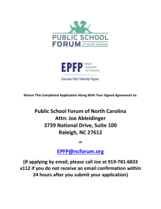 2015-16 NC EPFP Application