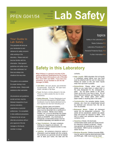 Safety Newsletter - Career Account Web Pages