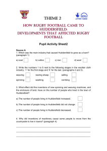 2.5 Pupil Activity Sheet 2 - Huddersfield Rugby League Heritage