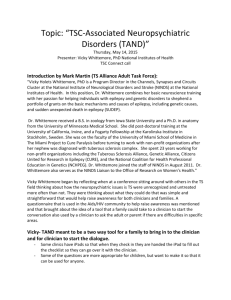 TAND - Tuberous Sclerosis Alliance